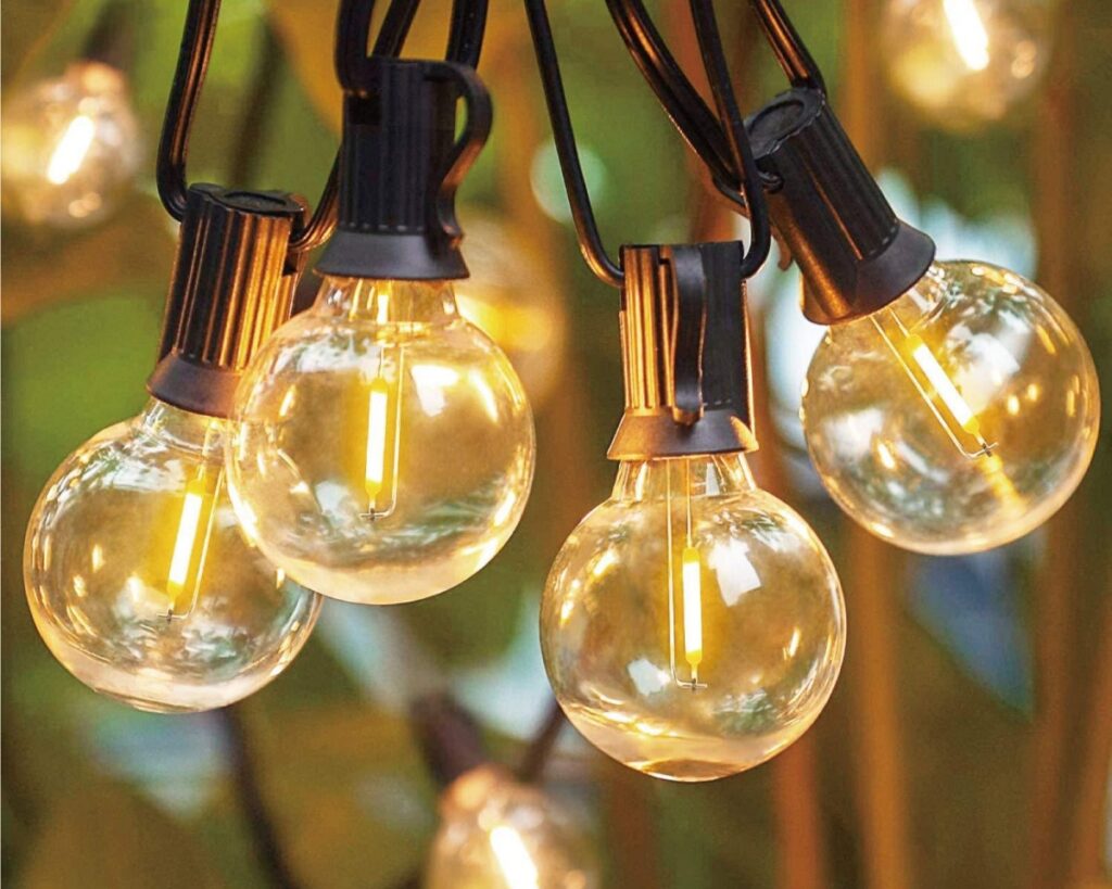 G40 LED string lights for outdoor decoration