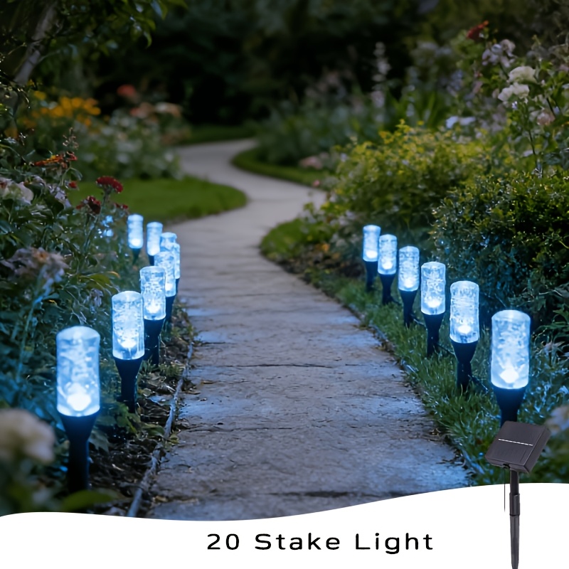 Solar pathway lights for walkway decoration