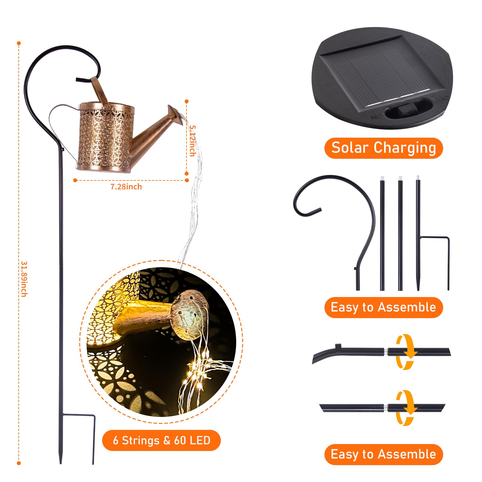 Solar Watering Can Lights - Image 7