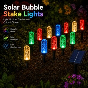 Solar Bubble Column Pathway Lights