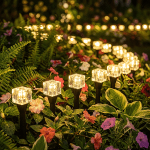 Solar Ice Cube String Lights