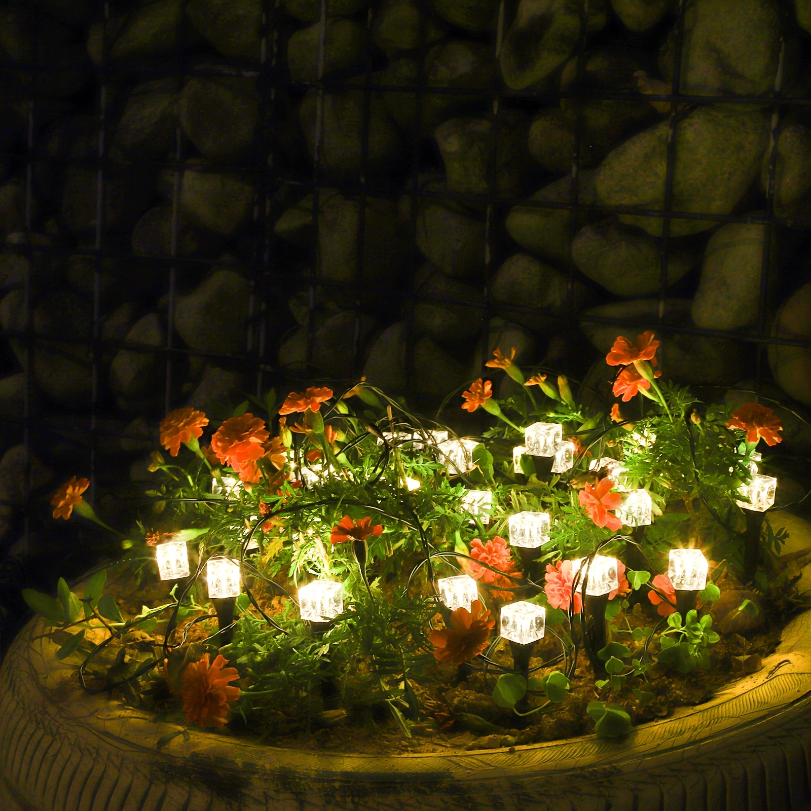 Solar Ice Cube String Lights - Image 3