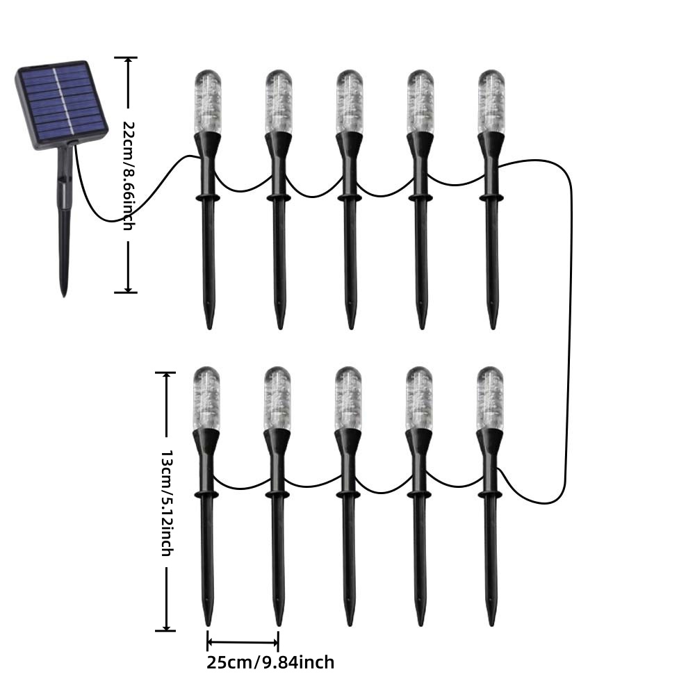 Solar Dome Crystal Column Path Lights - Image 6