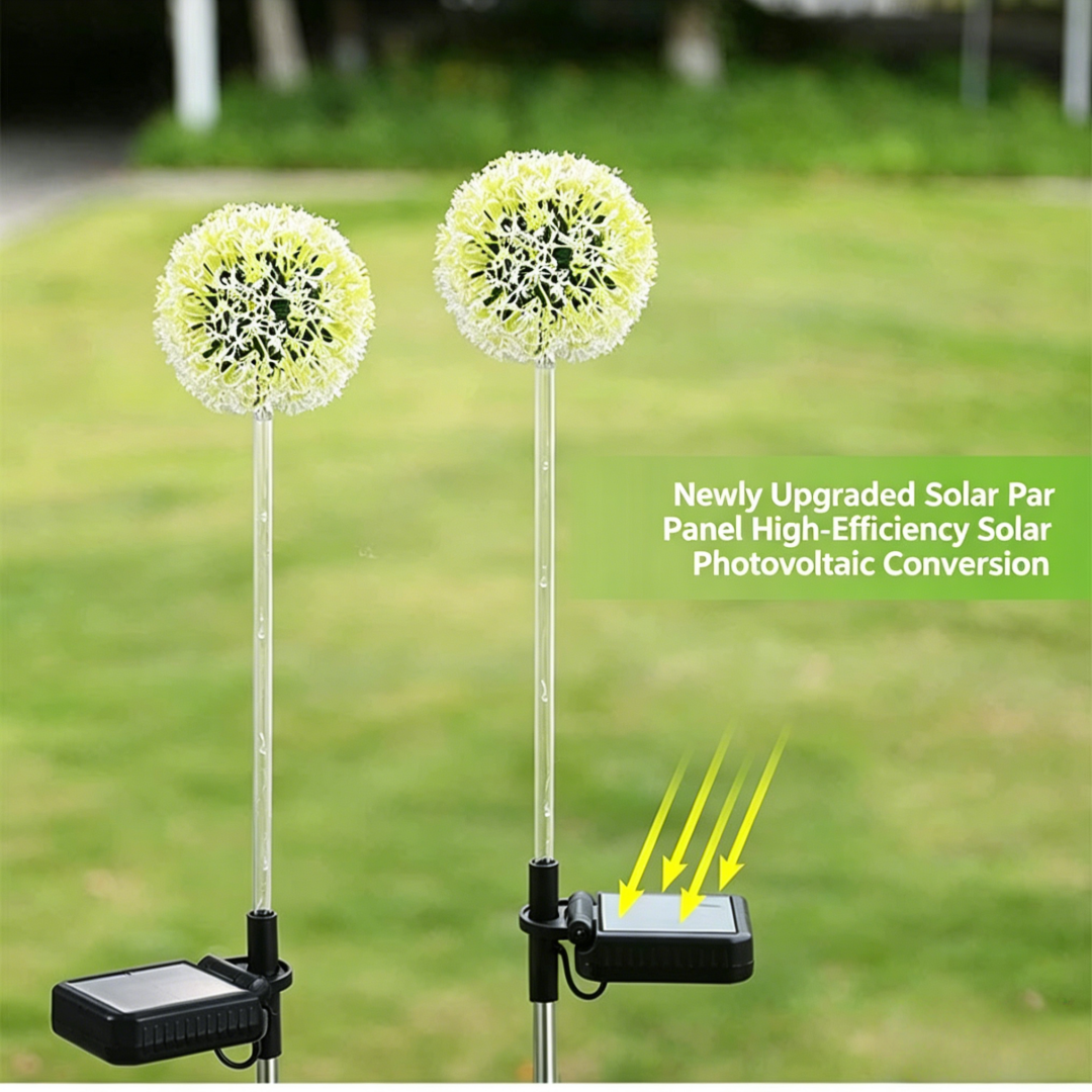 Solar Dandelion Garden Stake Lights | Outdoor Landscape Lighting