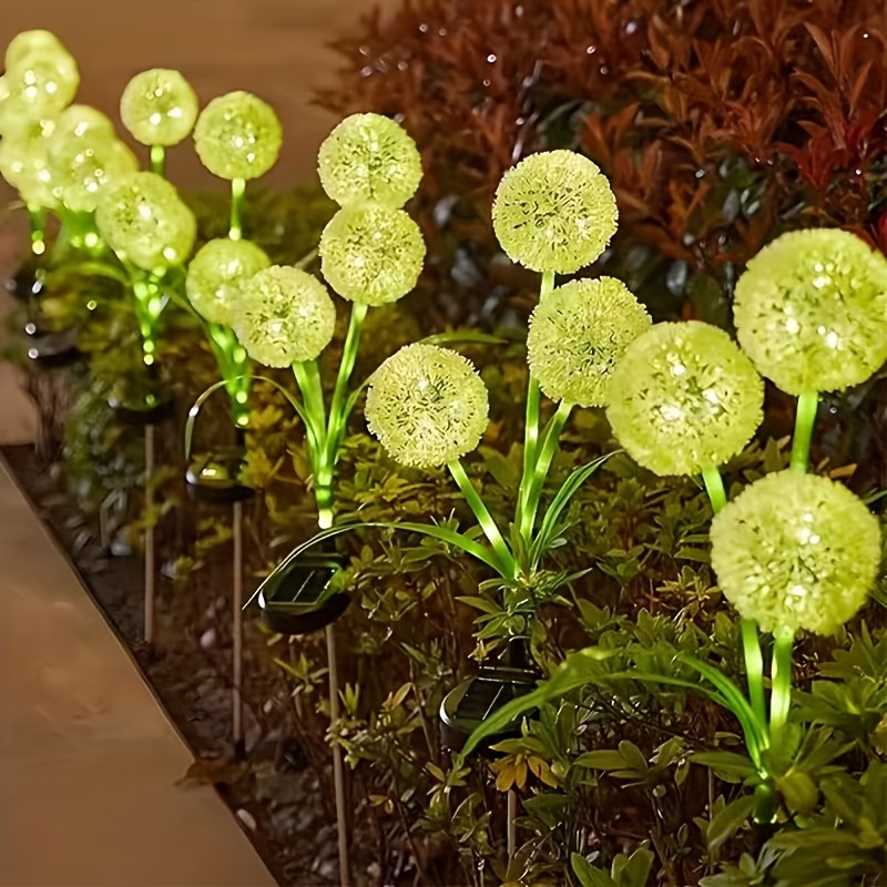 Solar Dandelion Garden Stake Lights | Outdoor Landscape Lighting